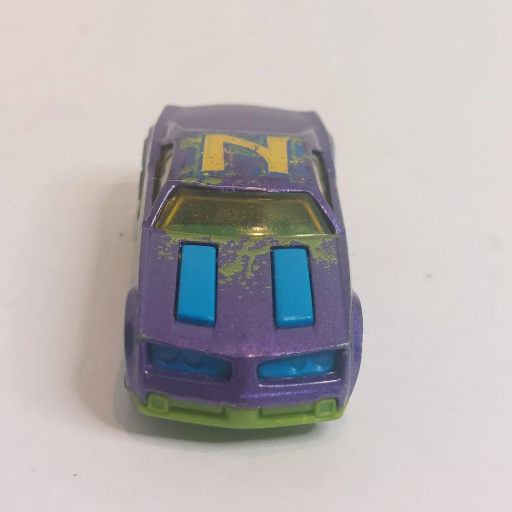 Hot Wheels Bully Goat Art Cars #62 Purple Graffiti Muscle Car Loose